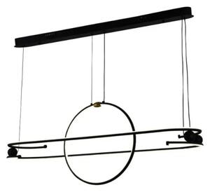 LED Stmievateľný luster na lanku LED/95W/230V 3000-6500K + diaľkové ovládanie