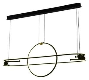 LED Stmievateľný luster na lanku LED/95W/230V 3000-6500K + diaľkové ovládanie