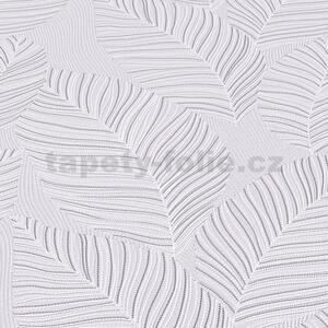 Vliesové tapety na stenu IMPOL Paradisio 2 10125-31, listy sivo-biele, rozmer 10,05 m x 0,53 m, Erismann