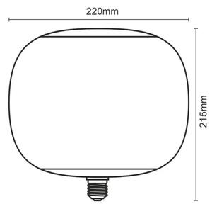 LED Žiarovka FILAMENT SMOKE T220 E27/4W/230V 1800K