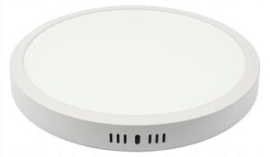 Kruhový LED panel pre povrchovú montáž - 24W - neutrálna biela