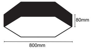 LED Stropné svietidlo LED/70W/230V 4000K pr. 80 cm
