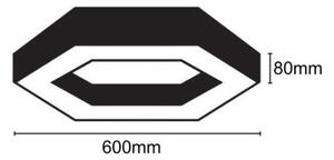 LED Stropné svietidlo LED/28W/230V 4000K pr. 60 cm