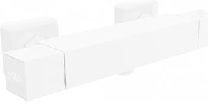 Mexen Cube termostatická sprchová batéria, biela - 77200-20