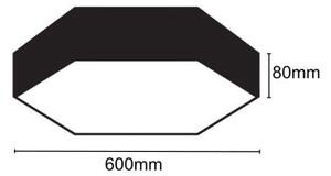 LED Stropné svietidlo LED/40W/230V 4000K pr. 60 cm