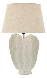 Krémová stolová lampa s textilným tienidlom (výška 63 cm) Ester – Mauro Ferretti