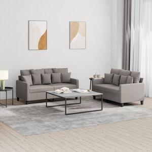 Maison Exclusive – 2-dielna sedacia súprava s vankúšmi, látka v odtieni taupe