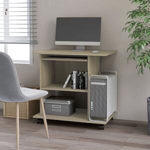 Maison Exclusive - písací stôl Sonoma dub 80x50x75 cm drevený materiál