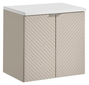 Comad Závesná skrinka Viva Cashmere s doskou 60 cm kašmírová/biela