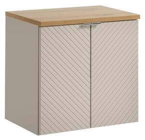 Comad Závesná skrinka Viva Cashmere s doskou 60 cm kašmírová/dub evoke