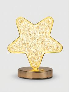 Sinsay - Vianočná LED stolná lampa v tvare hviezdy - zlatá
