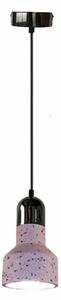 Luster na lanku TERRAZZO 1xE27/60W/230V pr. 12 cm červená