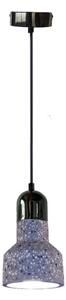 Luster na lanku TERRAZZO 1xE27/60W/230V pr. 12 cm šedá
