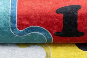 Detský koberec s motívom farebného puzzle Viacfarebná Šírka: 80 cm | Dĺžka: 150 cm