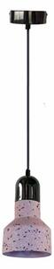 Luster na lanku TERRAZZO 1xE27/60W/230V pr. 12 cm červená