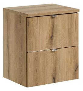 Comad Závesná umývadlová skrinka Nova Oak s doskou 50 cm dub evoke