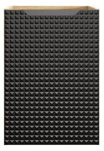 Comad Závesná skrinka pod umývadlo Luxor Black s doskou 70 cm čierna/dub olejovaný