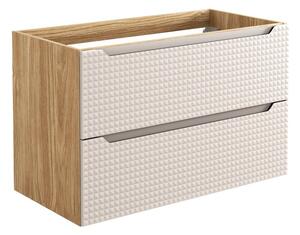 Comad Závesná umývadlová skrinka Luxor Beige 82-90-2S béžová/dub olejovaný