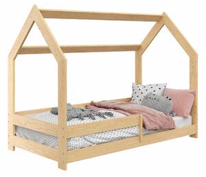 Detská posteľ Ourbaby Domek D5 prírodná borovica 160x80 cm