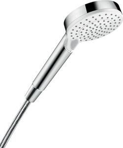 Hansgrohe Crometta, Ručná sprchová hlavica, Chróm, Biela, Múr