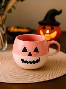 Sinsay - Hrnček s halloweenskym motívom - pastelová ružová