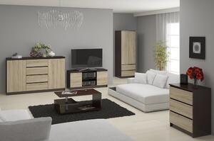 Ak furniture Komoda Tove K 160,4 cm wenge/dub sonoma