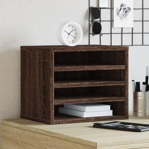 Maison Exclusive - Organizér na písací stôl hnedý dubový vzhľad 36x26x29,5 cm