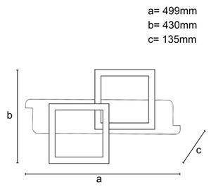 LED Stmievateľné stropné svietidlo LED/85W/230V 3000-6500K + diaľkové ovládanie