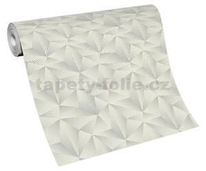 Vliesové tapety na stenu IMPOL Spotlight 3 10106-31, rozmer 10,05 m x 0,53 m, ihlany 3D sivé s metalickými odleskami, ERISMANN