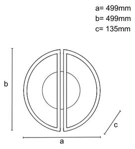 LED Stmievateľné stropné svietidlo LED/75W/230V 3000-6500K + diaľkové ovládanie
