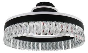LED Stmievateľný prisadený luster LED/75W/230V 3000-6500K čierna + diaľkové ovládanie