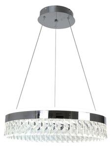 LED Stmievateľný luster na lanku LED/90W/230V 3000-6500K chróm + diaľkové ovládanie