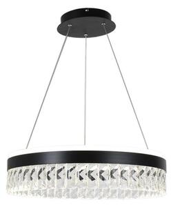 LED Stmievateľný luster na lanku LED/90W/230V 3000-6500K čierna + diaľkové ovládanie