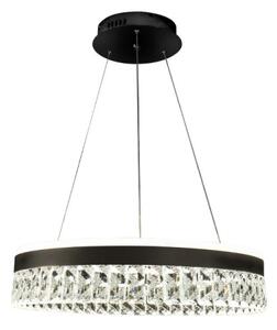 LED Stmievateľný luster na lanku LED/90W/230V 3000-6500K čierna + diaľkové ovládanie