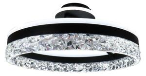 LED Stmievateľný prisadený luster LED/86W/230V 3000-6500K čierna + diaľkové ovládanie