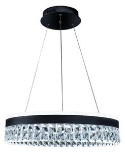 LED Stmievateľný luster na lanku LED/90W/230V 3000-6500K čierna + diaľkové ovládanie