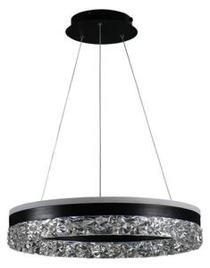 LED Stmievateľný luster na lanku LED/80W/230V 3000-6500K čierna + diaľkové ovládanie
