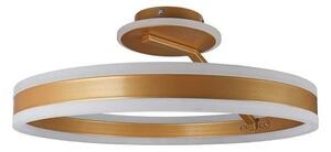 LED Stmievateľný prisadený luster LED/86W/230V 3000-6500K zlatá + diaľkové ovládanie