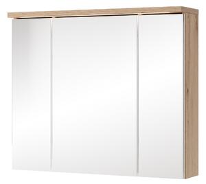 Szynaka Závesná zrkadlová skrinka s LED osvetlením Sting 58 80 cm dub Artisan