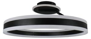 LED Stmievateľný prisadený luster LED/86W/230V 3000-6500K čierna + diaľkové ovládanie