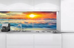Samolepiace tapety za kuchynskú linku, rozmer 180 cm x 60 cm, západ slnka na pobrežiu, DIMEX KI-180-109