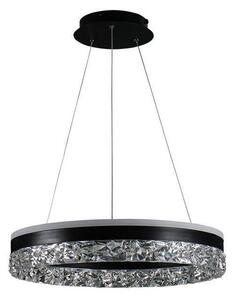 LED Stmievateľný luster na lanku LED/80W/230V 3000-6500K čierna + diaľkové ovládanie