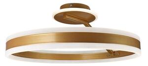 LED Stmievateľný prisadený luster LED/86W/230V 3000-6500K zlatá + diaľkové ovládanie