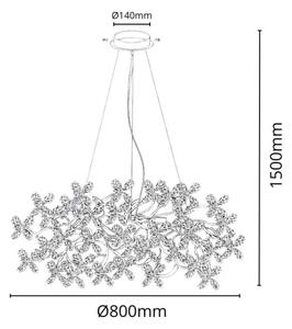Krištáľový luster na lanku 16xG9/40W/230V pestrofarebná