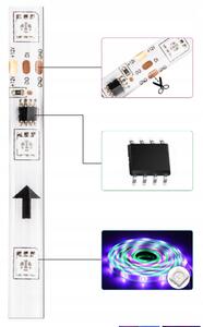 BERGE Digitálny pásik LED - RGB - IP20 - 5m - dúhový efekt
