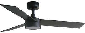 FARO 34296WT1S-LED Stmievateľný ventilátor RUDDER S 18W/230V CCT pr. 106 cm hnedá/čierna WT + diaľkové ovládanie