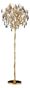 Krištáľová stojacia lampa 5xG9/40W/230V zlatá