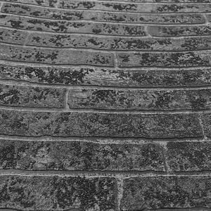 Vliesové tapety na stenu Sand and Stones 58422, tehla klinker tmavo sivá s výraznou štruktúrou, rozmer 10,05 m x 0,53 m, Marburg