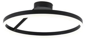 LED Stmievateľný prisadený luster LED/40W/230V 3000-6500K čierna + diaľkové ovládanie