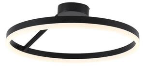 LED Stmievateľný prisadený luster LED/40W/230V 3000-6500K čierna + diaľkové ovládanie
